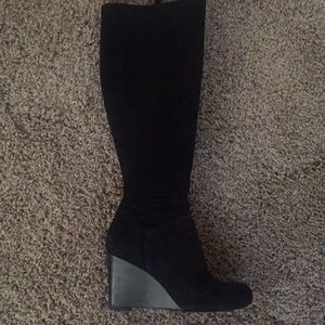 Cole Haan Black suede boots